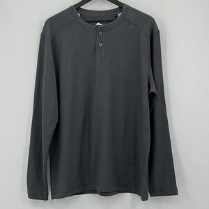 Tommy Bahama Paradise Valley Long Sleeve Henley T Shirt in Gray - NWOT - Medium